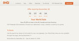IHG全球欢享价Your World Sale-乐享11%～30%折扣！